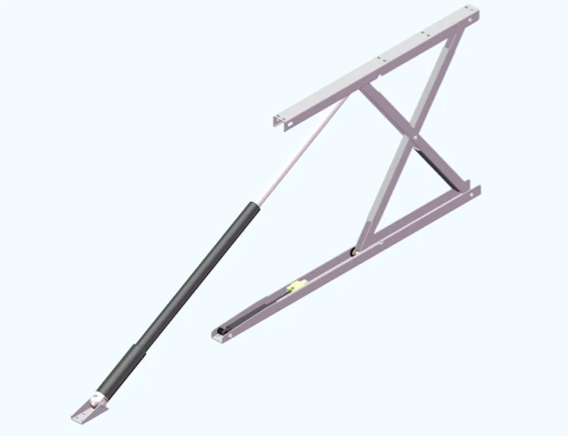 In-line Linear Actuator Used in Scissor-Lift Roof Tent Systems