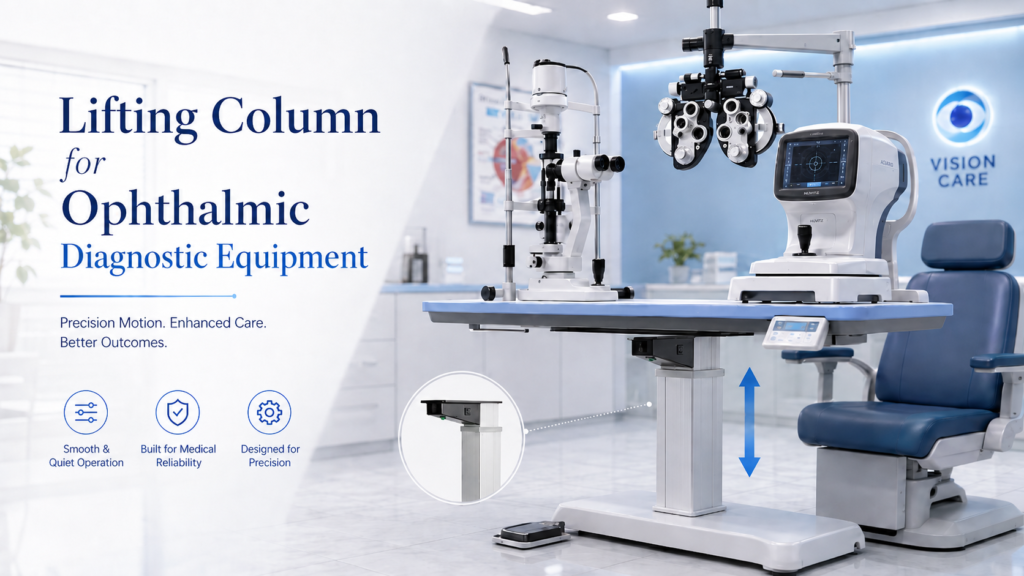 Lifting column for Ophthalmic Diagnostic Equipment