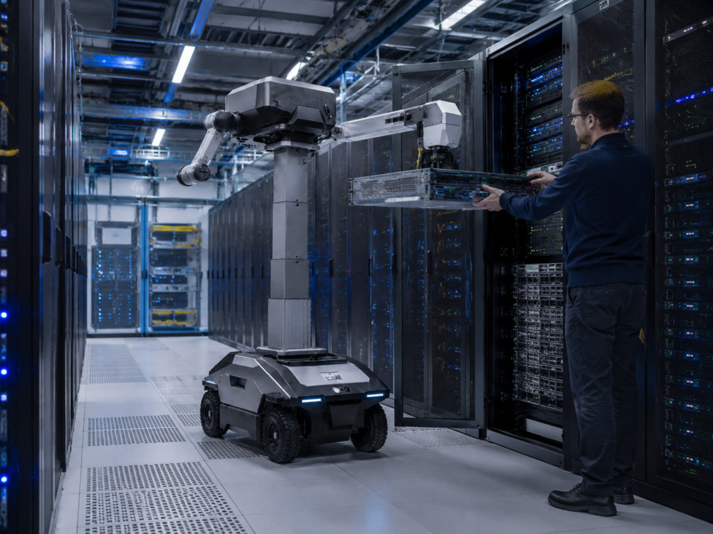 Handling and maintenance of data center servers