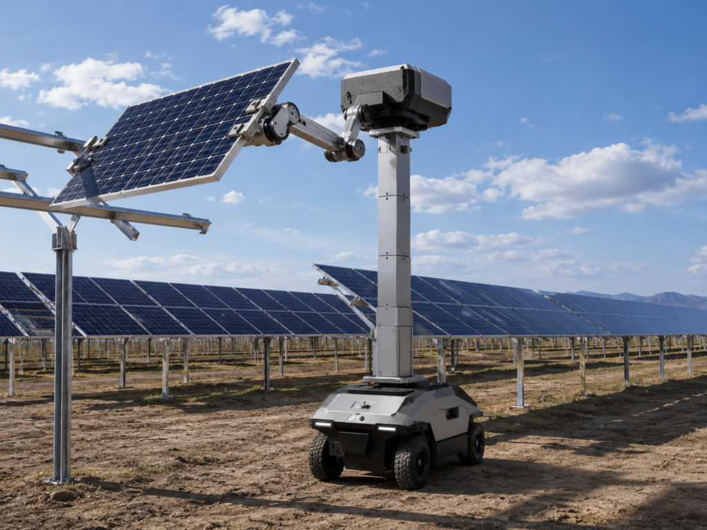 Humanoid mobile manipulator for Solar panel handling