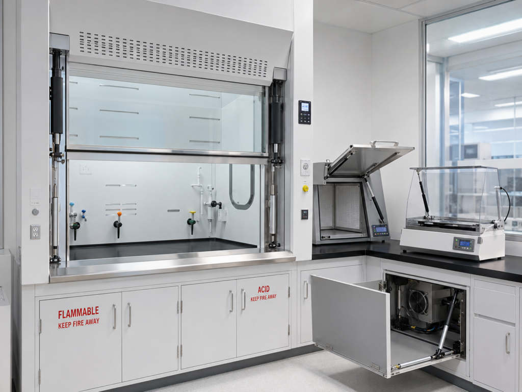 Linear Actuators for Laboratory Hood Sash and Access Panels