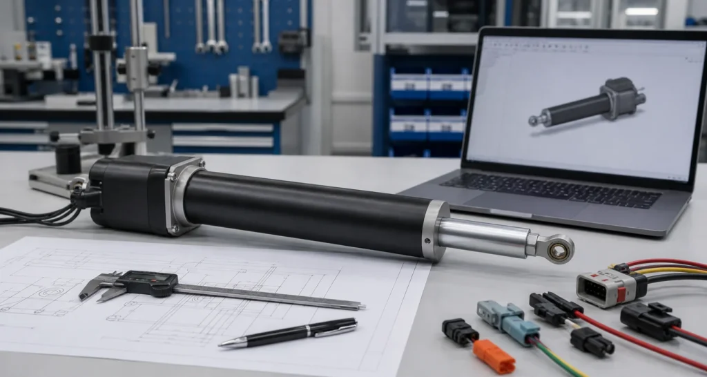custom linear actuator design process engineering review