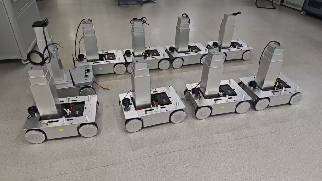 Batch of embodied robot platforms installed with HTD3 servo lifting columns